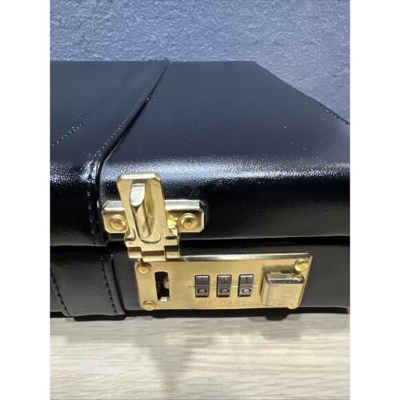 Vintage Black Combination Lock Hardshell Briefcase - Picture 14 of 16